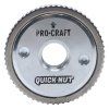 Aku bruska úhlová Procraft AG125B + 10x řezný, 4x lamelový, 5x brusný kotouče, rychloupínací matice